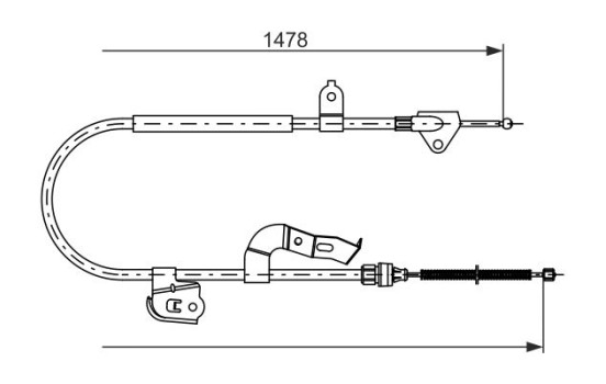 Cable, parking brake, Image 5