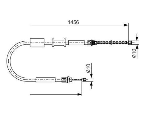 Cable, parking brake, Image 5