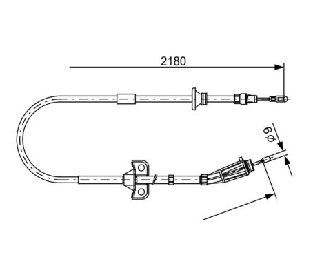 Cable, parking brake, Image 5