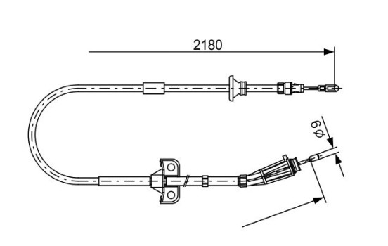 Cable, parking brake, Image 5