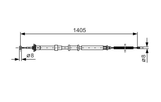 Cable, parking brake, Image 5