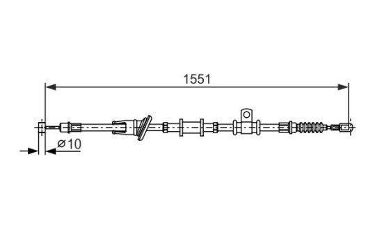 Cable, parking brake