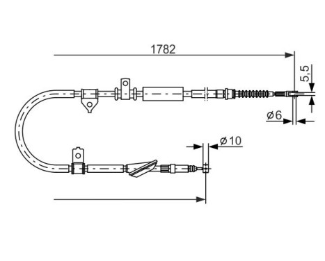 Cable, parking brake, Image 5