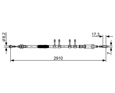 Cable, parking brake