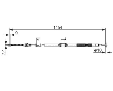 Cable, parking brake