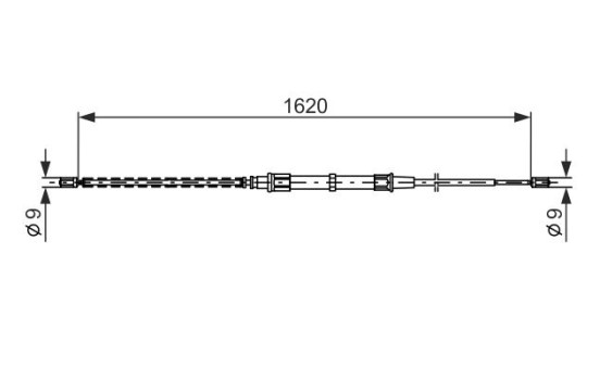 Cable, parking brake, Image 5