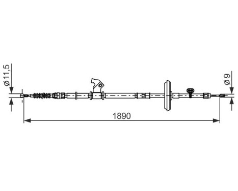 Cable Pull, parking brake, Image 5