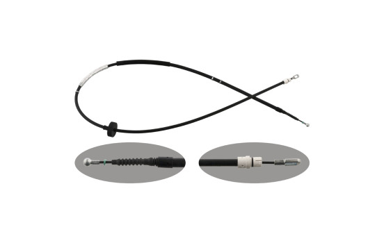 Handbrake cable Audi 48304 FEBI