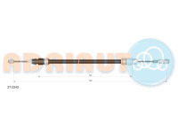 Pull cable, parking brake