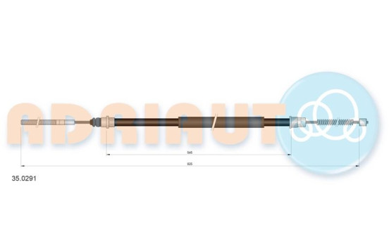 Pull cable, parking brake