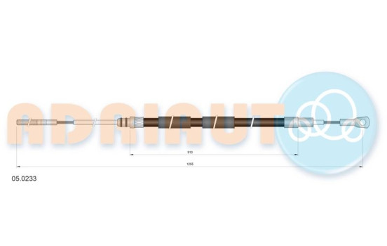 Pull cable, parking brake