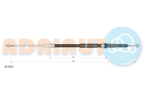 Pull cable, parking brake