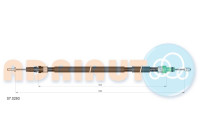 Pull cable, parking brake