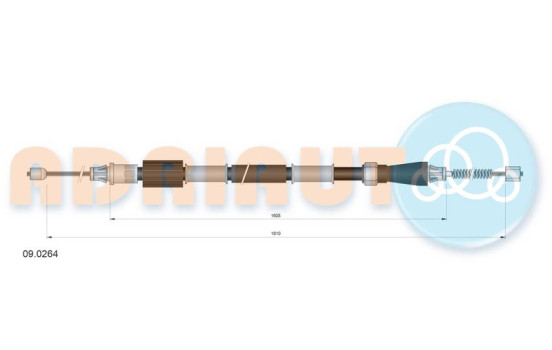 Pull cable, parking brake