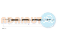 Pull cable, parking brake