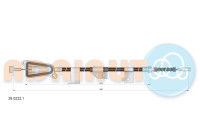 Pull cable, parking brake