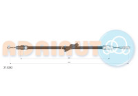 Pull cable, parking brake