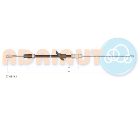 Pull cable, parking brake