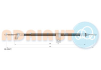 Pull cable, parking brake