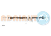 Pull cable, parking brake