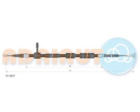 Pull cable, parking brake