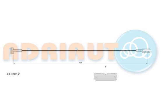 Pull cable, parking brake