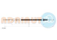 Pull cable, parking brake