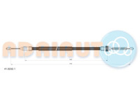 Pull cable, parking brake