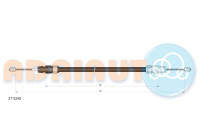 Pull cable, parking brake