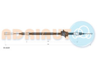 Pull cable, parking brake