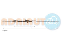 Pull cable, parking brake