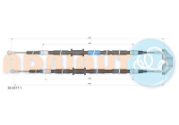 Pull cable, parking brake