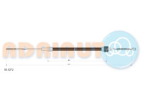 Pull cable, parking brake