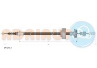 Pull cable, parking brake