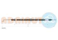 Pull cable, parking brake