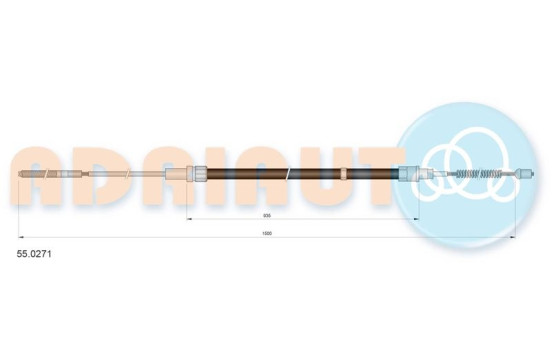 Pull cable, parking brake