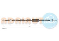 Pull cable, parking brake