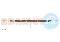 Pull cable, parking brake