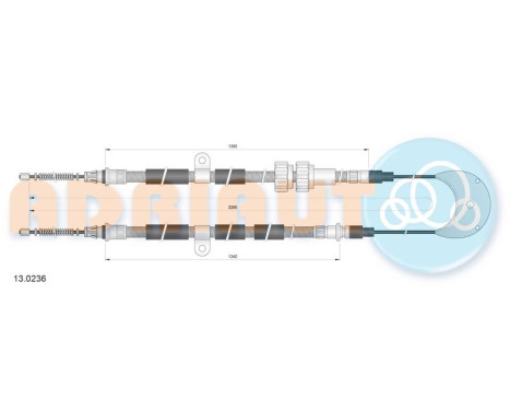 Pull cable, parking brake