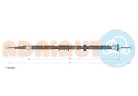 Pull cable, parking brake