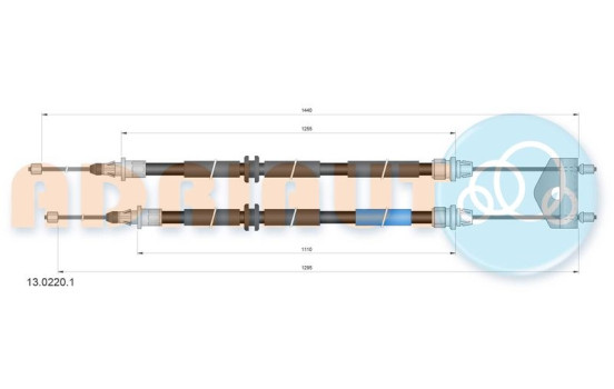 Pull cable, parking brake