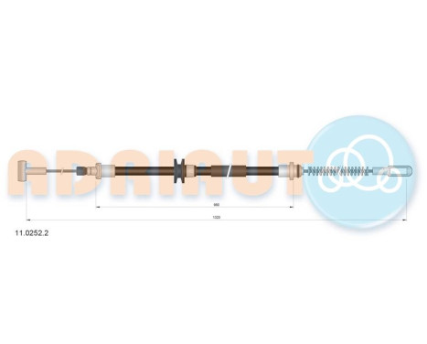 Pull cable, parking brake
