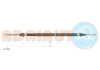 Pull cable, parking brake