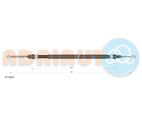 Pull cable, parking brake