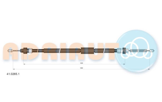 Pull cable, parking brake