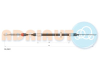 Pull cable, parking brake