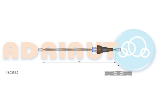 Pull cable, parking brake