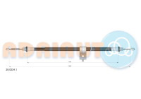 Pull cable, parking brake