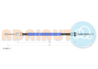 Pull cable, parking brake