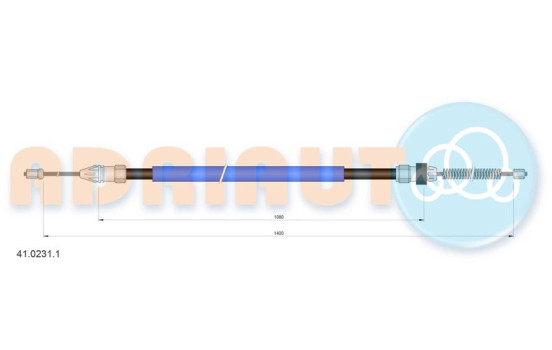Pull cable, parking brake